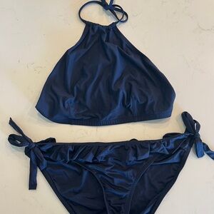J. Crew Navy Bikini Set